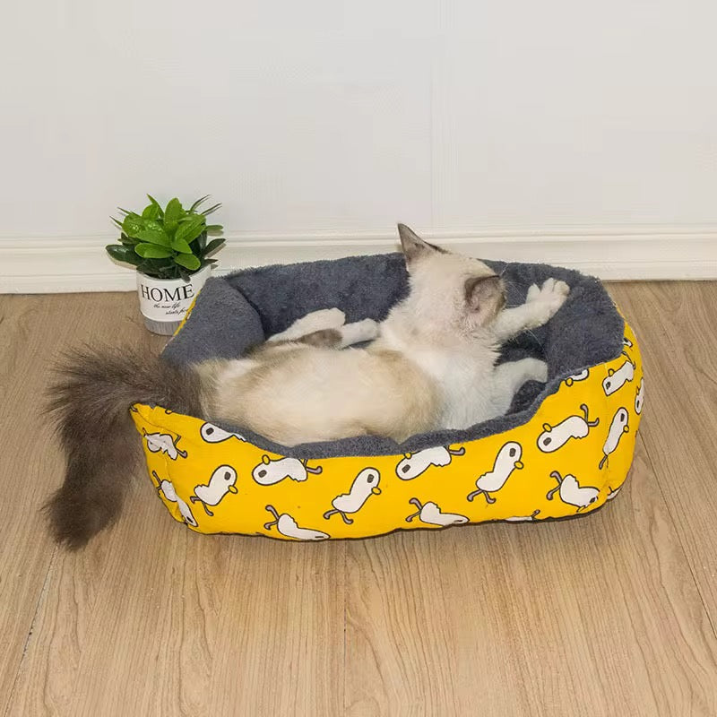 Cuccia Morbida Antistress per Cani e Gatti – Letto Imbottito con Bordi Rialzati e Base Antiscivolo