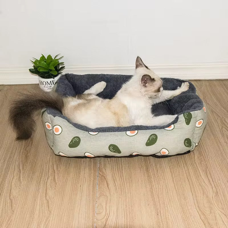 Cuccia Morbida Antistress per Cani e Gatti – Letto Imbottito con Bordi Rialzati e Base Antiscivolo